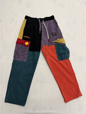 Aelfric Eden Multicolor Patchwork Corduroy Pants